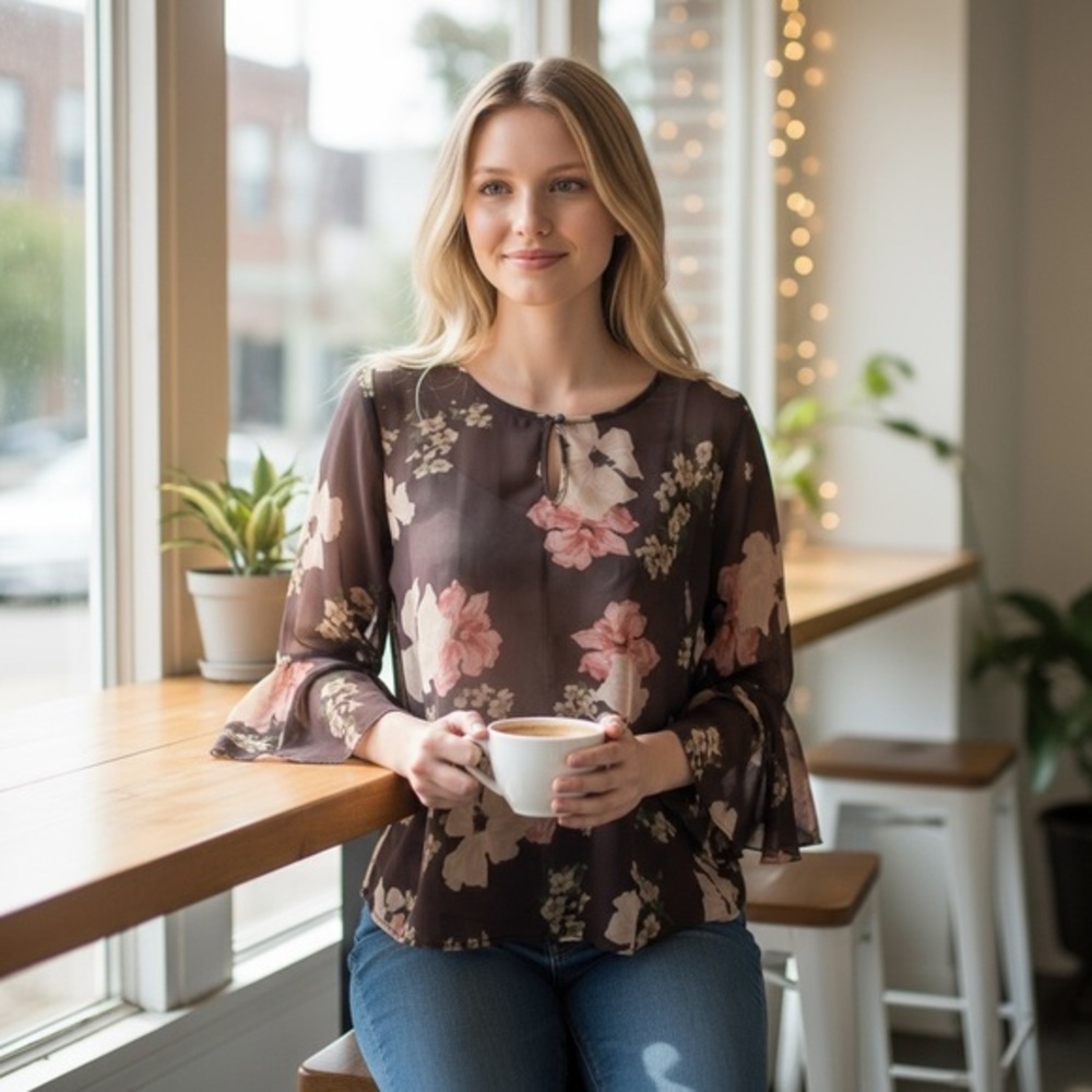 Buffalo Jeans Flowy Floral Blouse